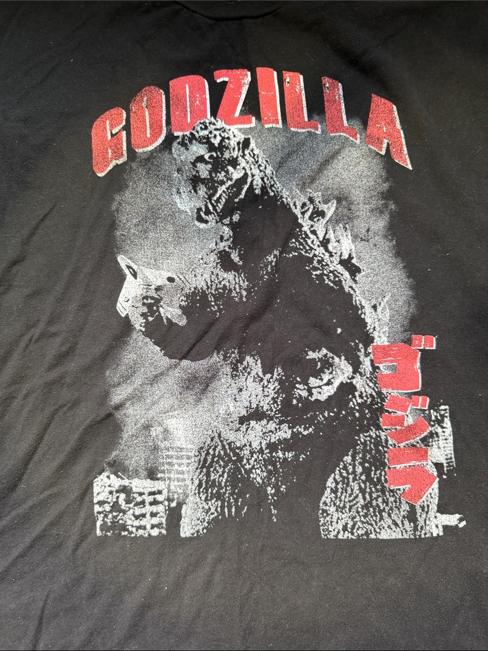 Godzilla Cotton Graphic Men’s Black T-Shirt - Picture 2 of 4